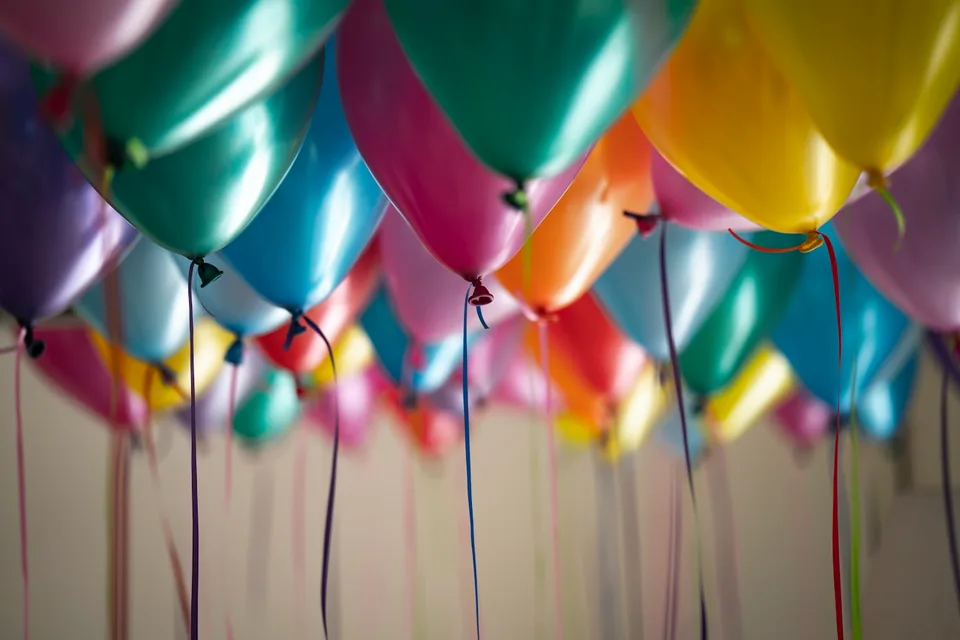 Friends celebrating a birthday party together